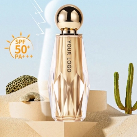 自有品牌防晒防水耐用防晒素食粉底彩妆spf 50来样定做批发